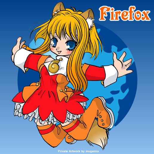Firefox子 ちょっとちび ver.(画像)