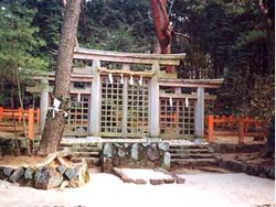 檜原神社三ツ鳥居(92年撮影)