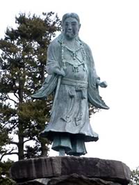 兼六園のヤマトタケル像(2002年撮影)